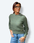 Maglia traforata Brillantini