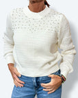 Maglia traforata Brillantini