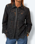Camicia pizzo e raso