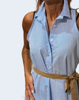 Abito camicia millerighe