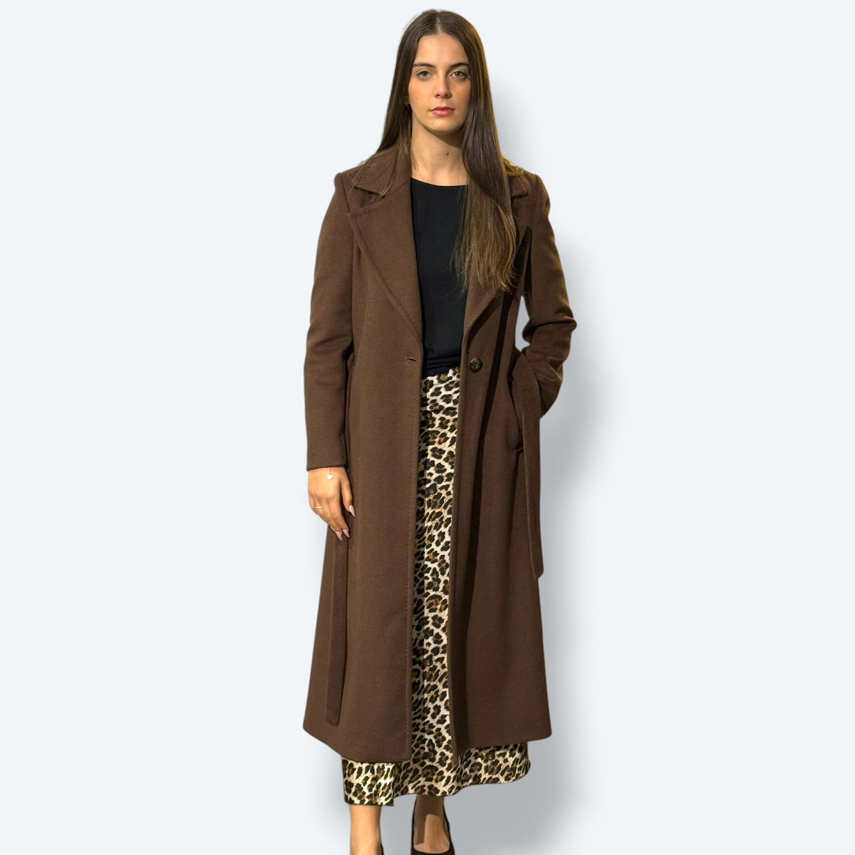 Cappotto Moro con cintura