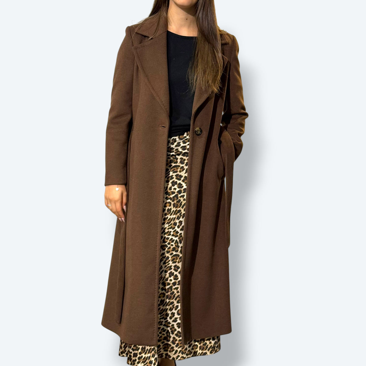 Cappotto Moro con cintura