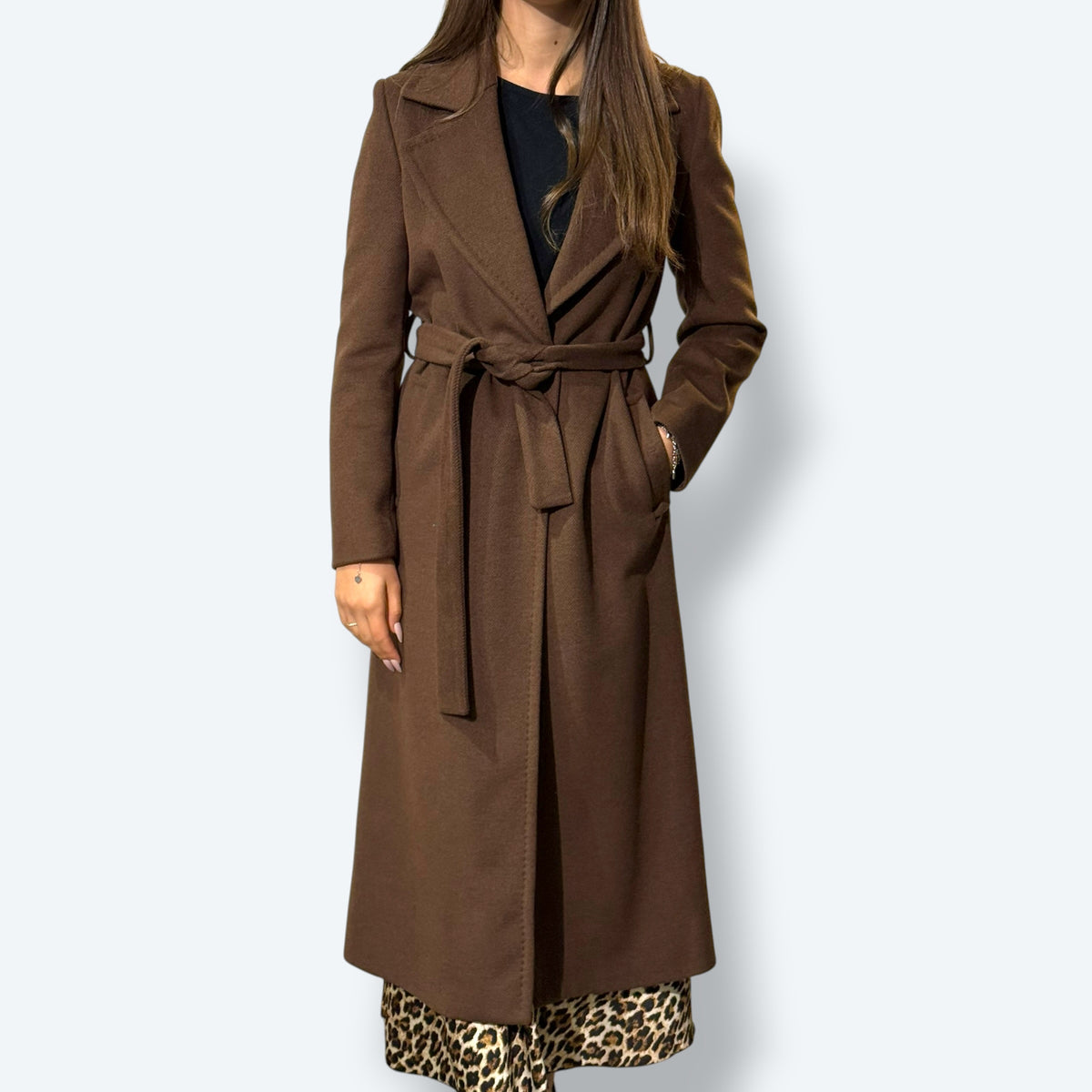 Cappotto Moro con cintura