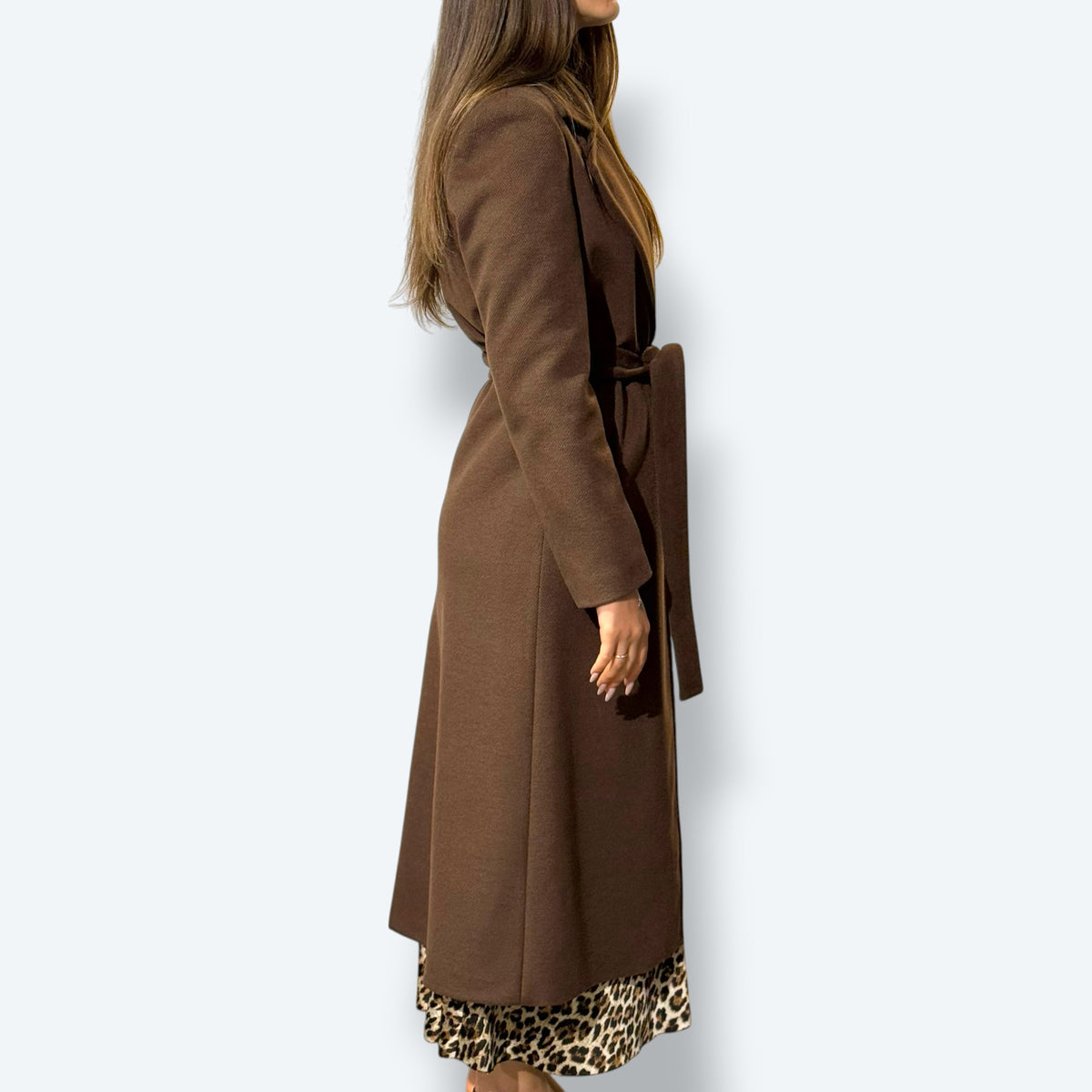 Cappotto Moro con cintura