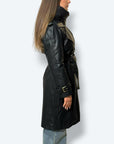 Trench imbottito ecopelle