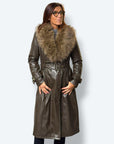 Trench ecopelle pelo staccabile