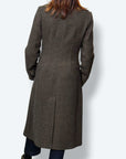 Cappotto spigato misto lana