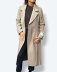 Cappotto spigato misto lana