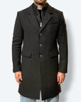 Cappotto misto lana 3 bottoni