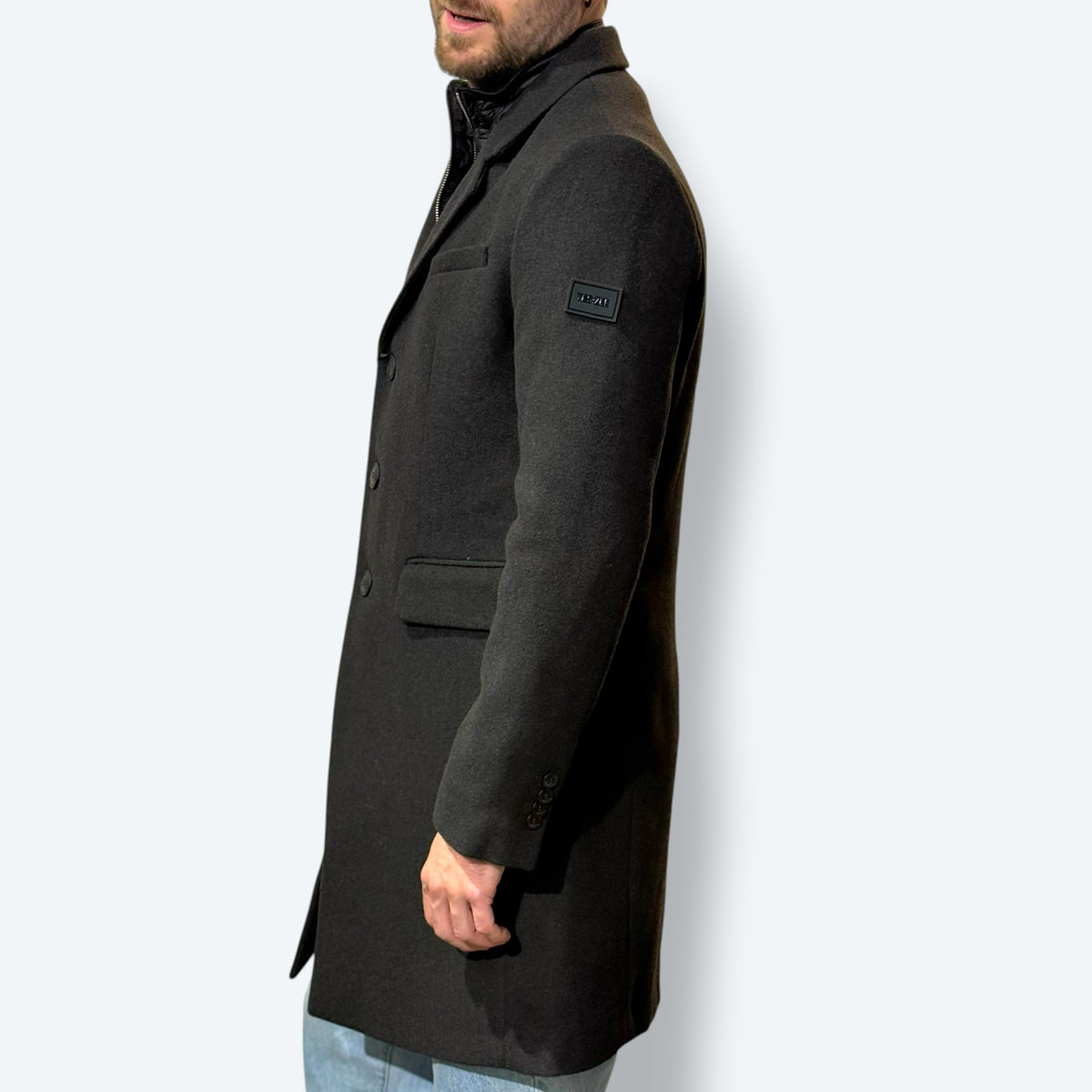 Cappotto misto lana 3 bottoni