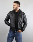 Giubbino biker in ecopelle