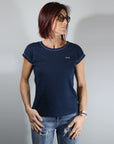 T-shirt spalla scesa cotone